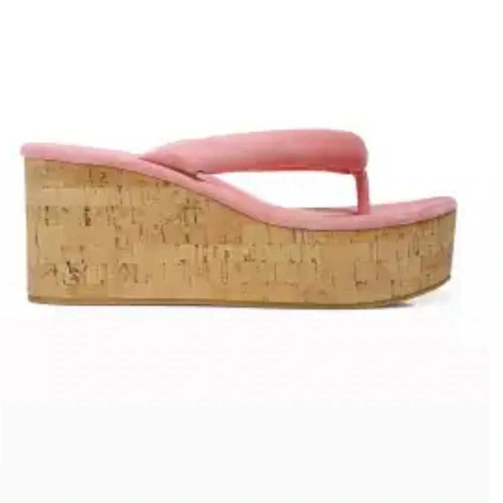 Veronica Beard Geno‎ Cork Suede Sandal size 7 New Without Box